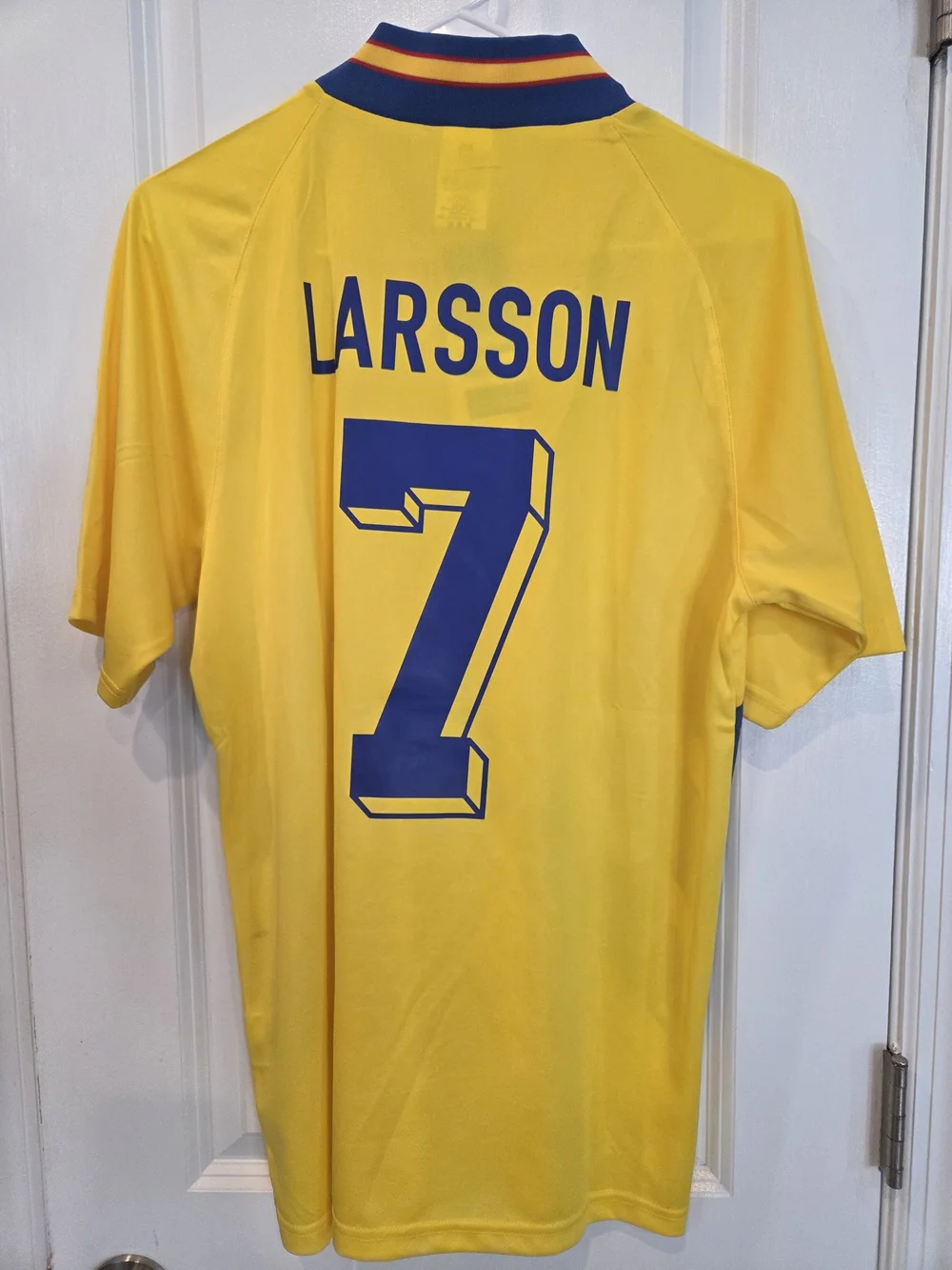 Henrik Larsson Sweden 1994 World Cup Soccer Jersey